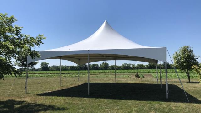 Rental store for TENT FRAME 40 X 40 WHITE HIGH PEAK in Grand Haven MI